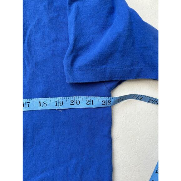 Vintage 90s Single Stitch Shirt Save The Rainforest Cartoon Graphic Blue Large - Picture 7 of 8
